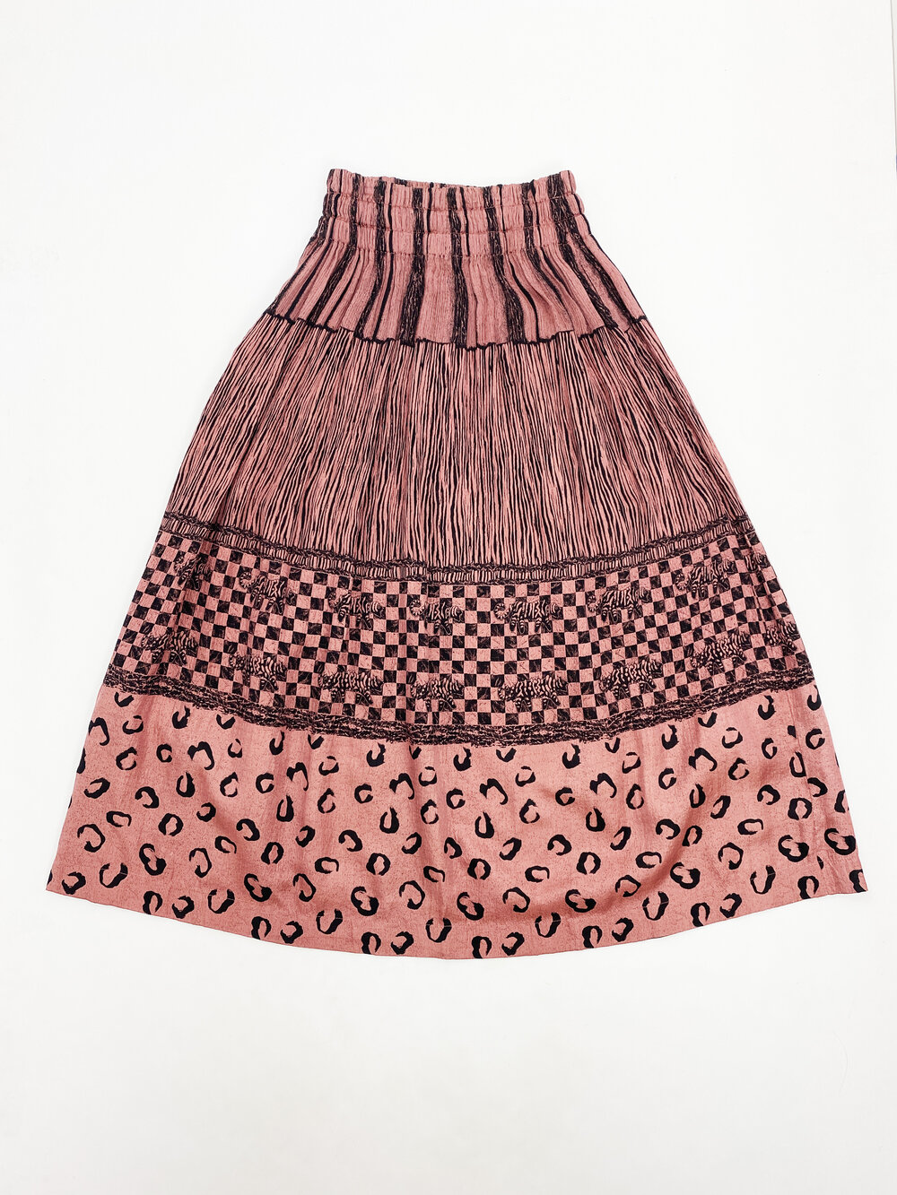 Issey Miyake 80s tiger print skirt — JAMES VELORIA Issey Miyake 80s tiger print skirt — JAMES VELORIA